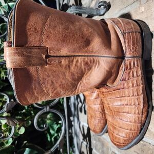 Brown Leather Cowboy Boots